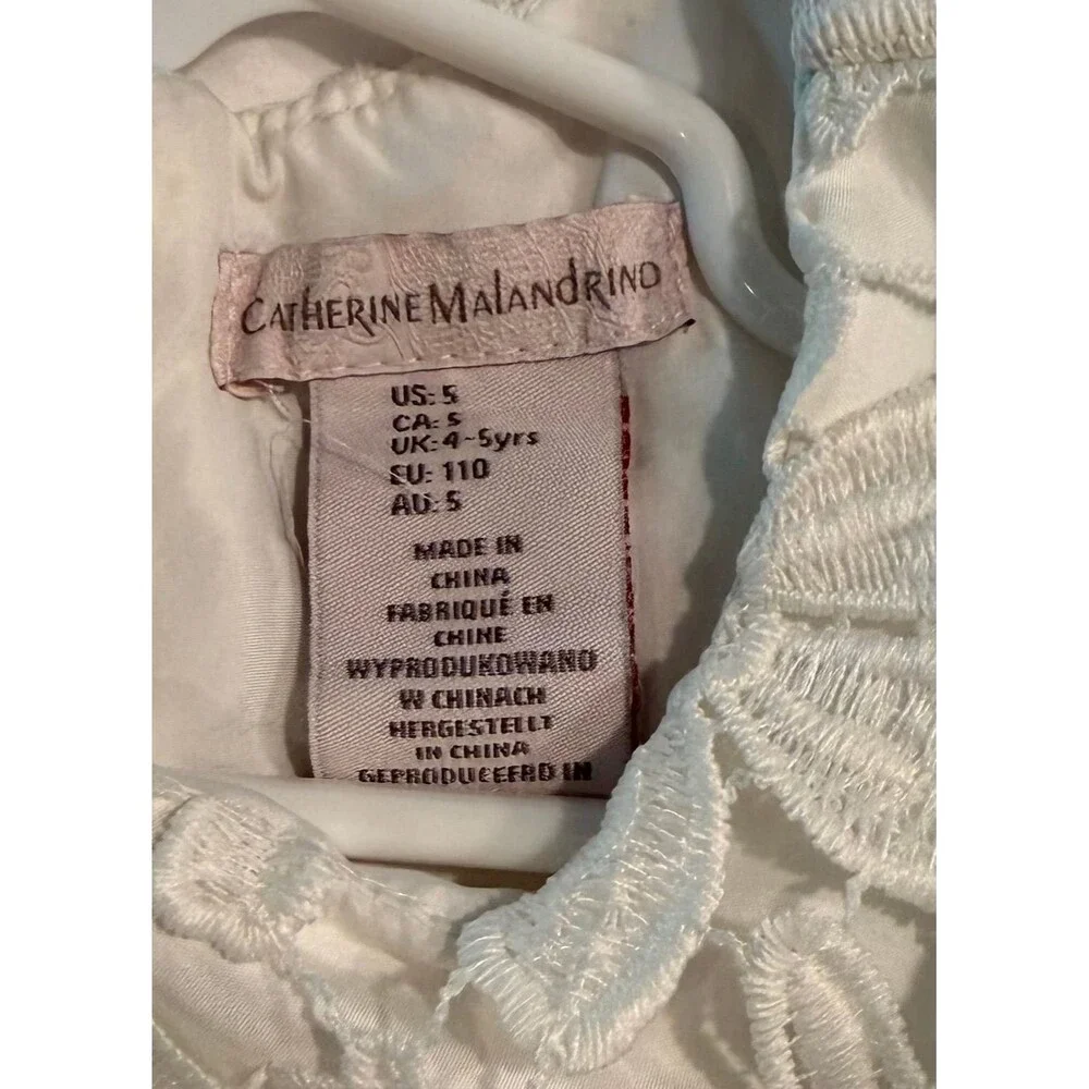Catherine Malandrino Girls Lace & Tulle Flower Girl Dress in Mint Green, Size 5
